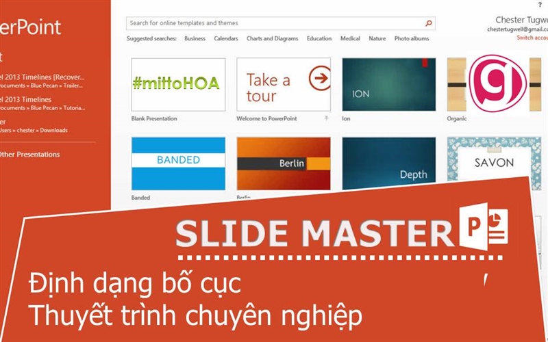 ms powerpoint, powerpoint nâng cao, tin học MOS, slide master, slide master trong powerpoint, tin học văn phòng nâng cao