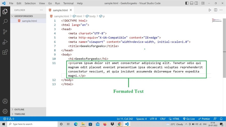 Word Wrap, Visual Studio Code